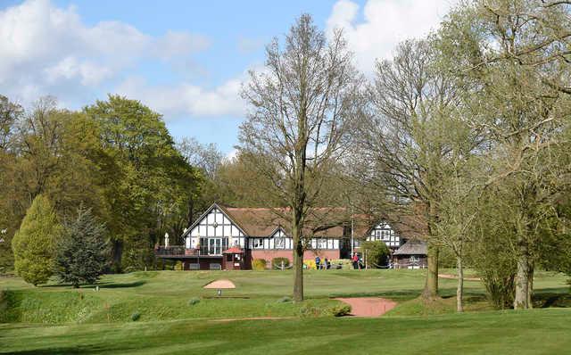 View of the clubhouse at Lilleshall Hall Golf Club