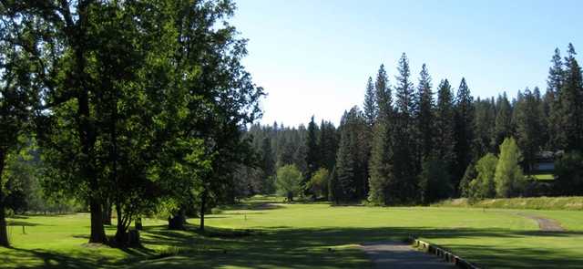 View of a tee at Mace Meadow Golf Club