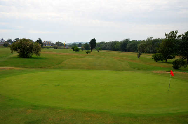 A view of green #10 at Hythe Golf Club.