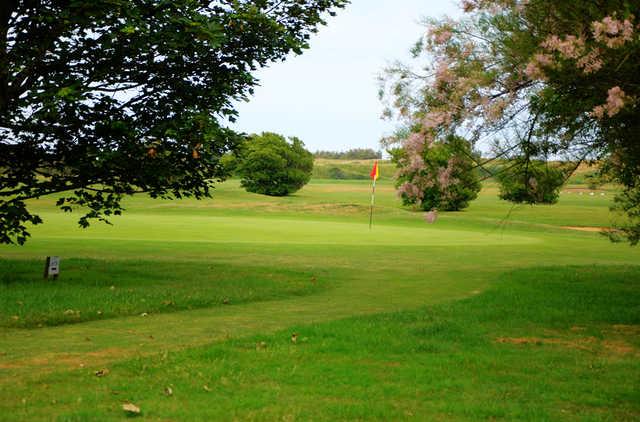 A view of the 2nd hole at Hythe Golf Club.