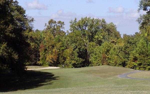 A view of the 5th hole at Pinetuck Golf Course