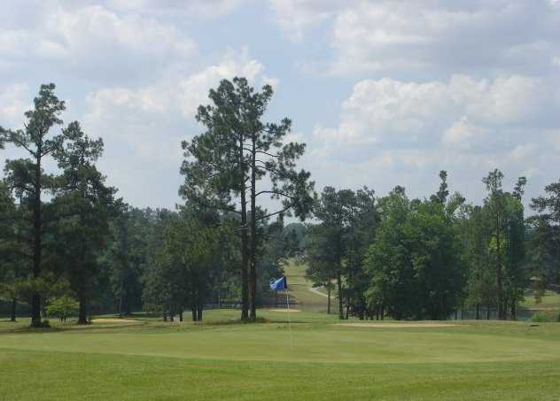 A view of the 10th green at Calhoun Hills Golf Complex.