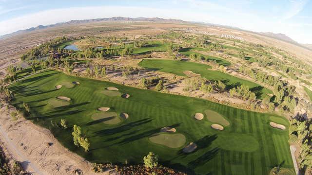 Aerial view of the MiniDunes practice course from Ak-Chin Southern Dunes Golf Club