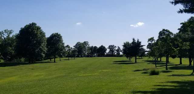 A view from the 1st fairway at River Valley Community Golf Course.