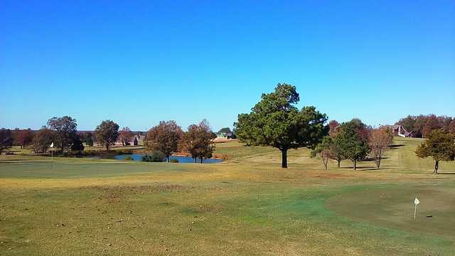 A view of a green at Hidden Trails Country Club.