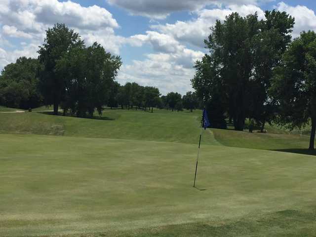 A view of a hole at Twin Creek Golf Club.