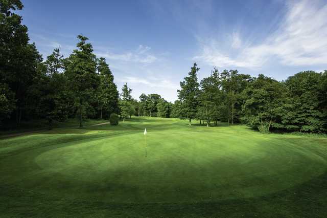 View of a green at Mill Green Golf Club