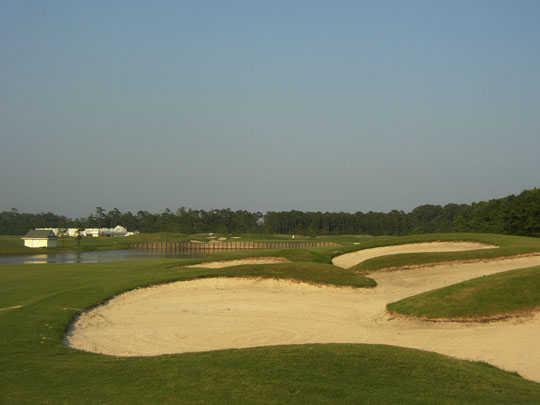A view of the 18th hole at The Beaufort Club