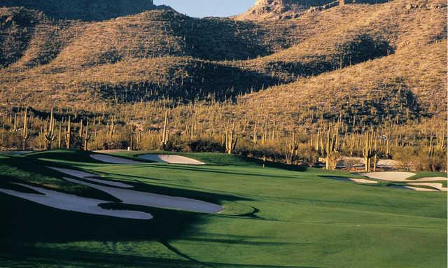 A view of the 14th green at Arizona National Golf Club.