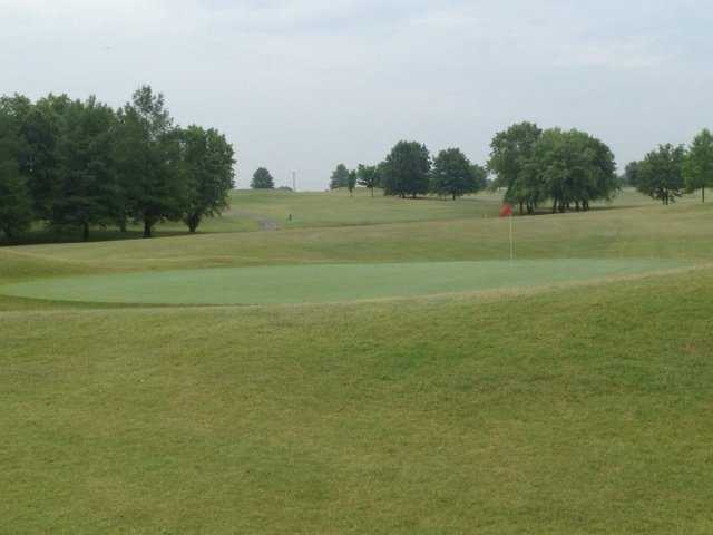 A view of a green at Chesley Oaks Golf Club.
