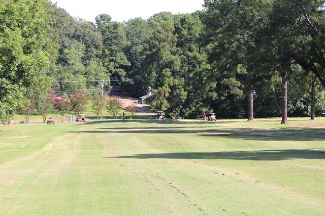 A view of a hole from Lion Hills Golf Course at East Mississippi Community College.