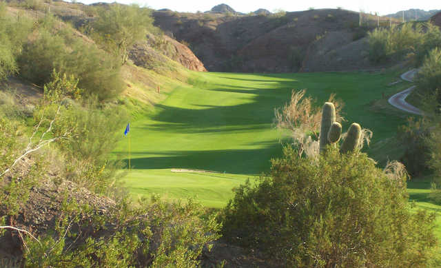A view of a hole at Emerald Canyon Golf Course.