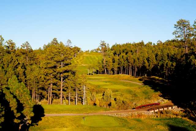 A view of a tee at Torreon Golf Club.