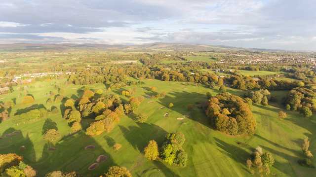 Aerial view from Duxbury Park Golf Club