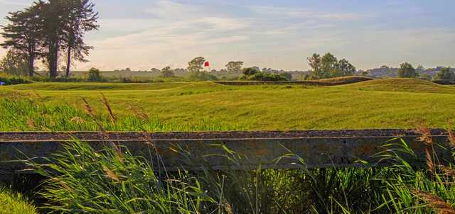 View of the 8th green from the Havers Course at Frinton Golf Club