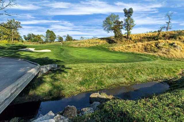 A view of hole #11 at Spirit Hollow Golf Course.