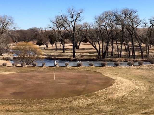 A winter day view of a hole at Coldwater Country Club (Martin Park).
