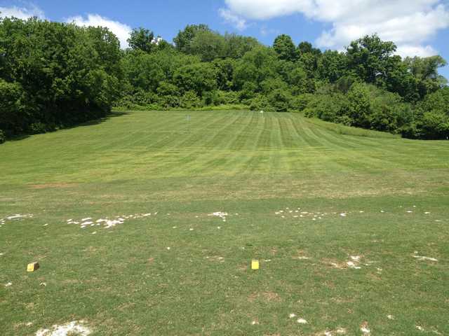 A view of the driving range at Beverly Park Par-3 Golf Course.
