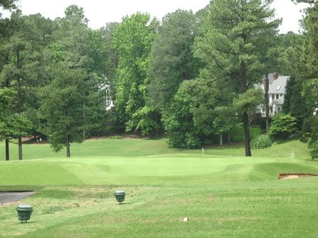 A view of hole #17 from tee at Wildwood Green Golf Course