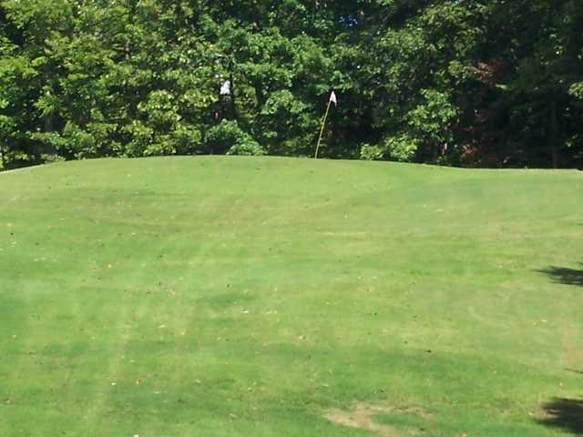 A view of the 15th green at Plantation Golf Course