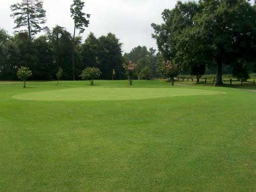 A view of green #8 at McCanless Golf Club