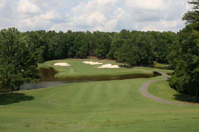 A view of the 3rd hole at Carolina Trace Country Club - Creek Course