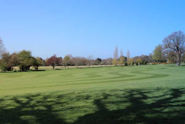 A view of a fairway at Avisford Park Golf Club.