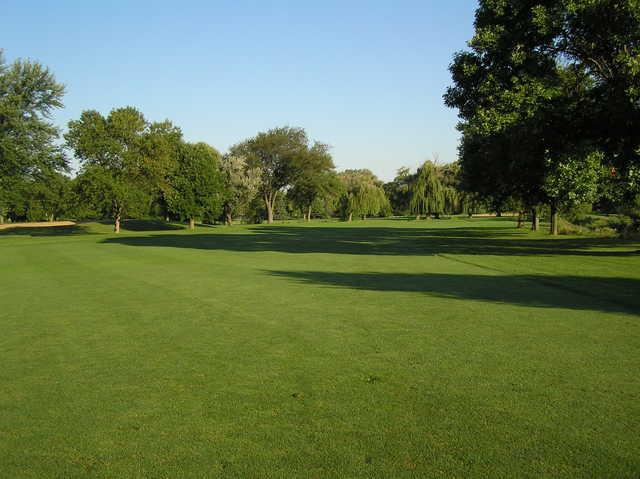 A view of a fairway at Buffalo Grove Golf Course.