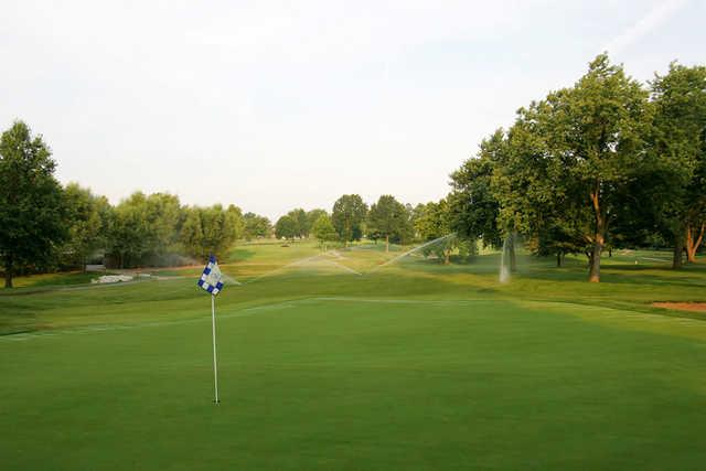 A view of hole #2 at Blue Springs Country Club.