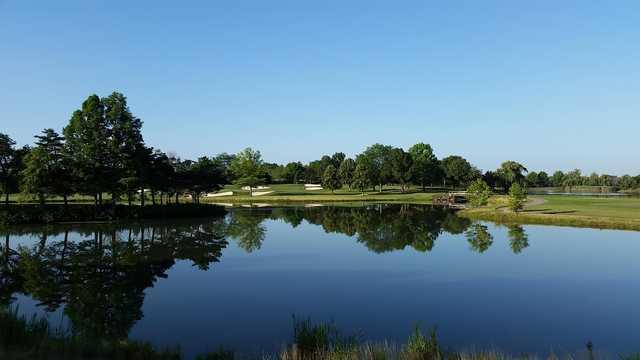 A view over the water from Kemper Lakes Golf Club.