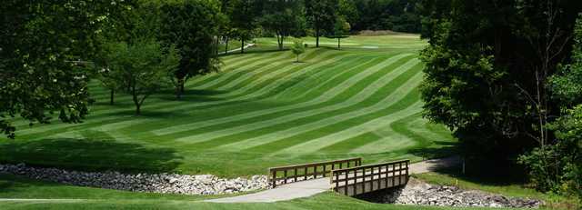 A view of a fairway at South Side Country Club.