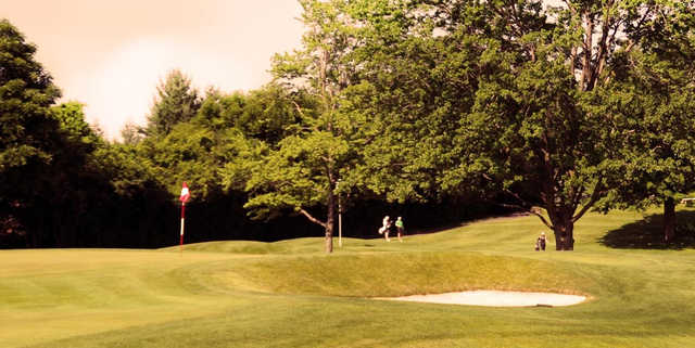 A view of a hole at Twin Orchard Country Club.