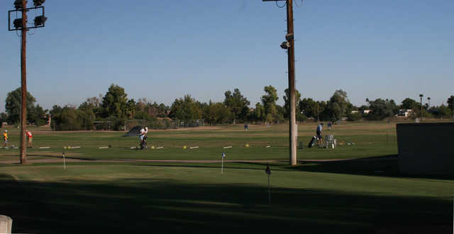 A view of the driving range at Coronado Golf Course.
