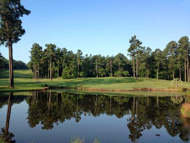 View of the 6th hole with the 15th fairway on the left side