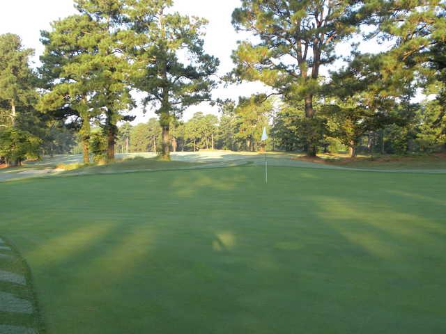 A view of hole #13 at Southern Pines Golf Club