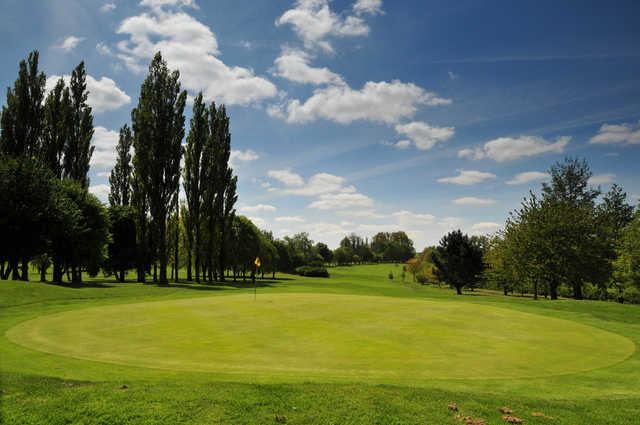 A view of a green at Market Harborough Golf Club.