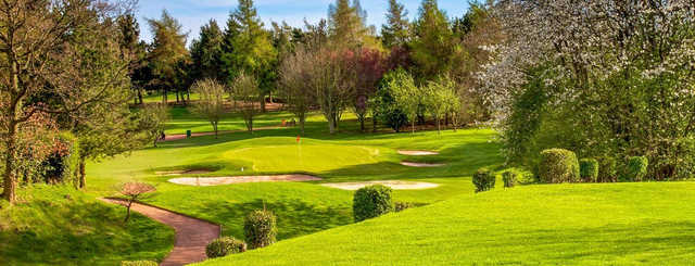 A view of the 3rd green at Knaresborough Golf Club.