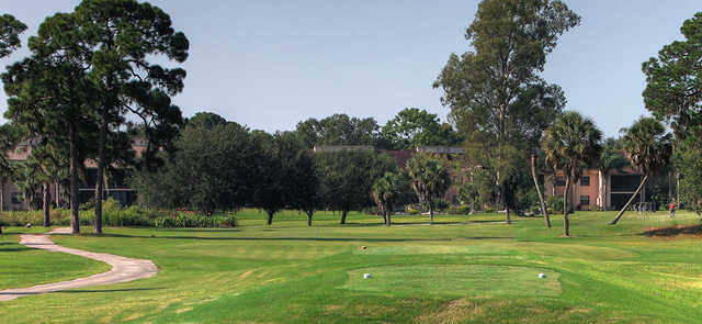 A view from a tee at Rolling Green Golf Club.
