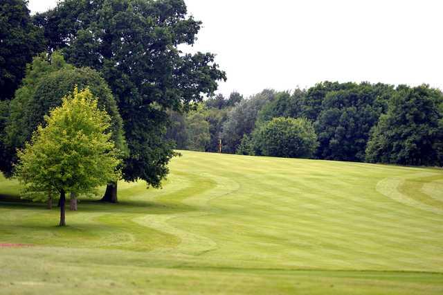 A view of fairway #7 at Ingestre Park Golf Club.