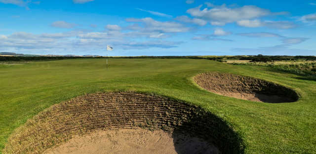 A view of a hole from Broomfield Course at Montrose Golf Links.