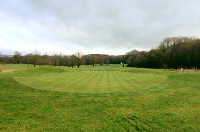 A view of a green at Glyn Abbey Golf Club.