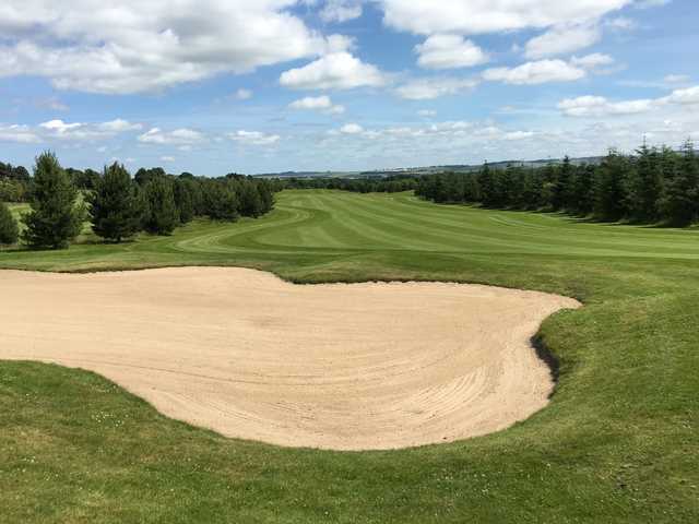 A view of a fairway at Kings Acre Golf Course and Academy.