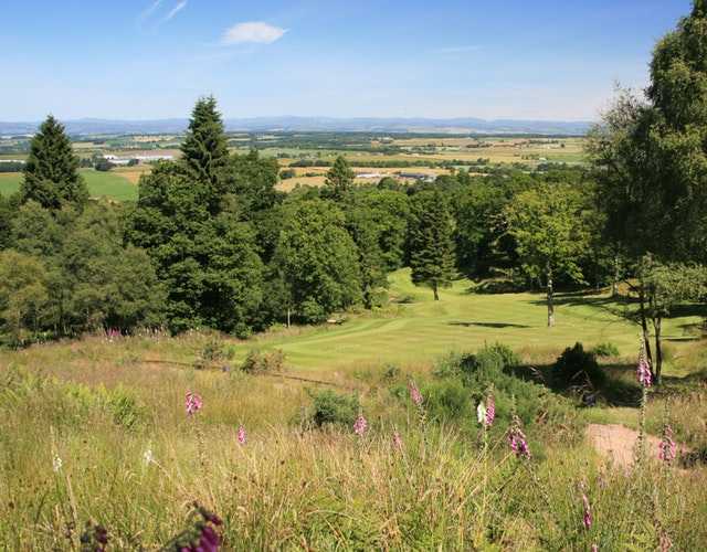 A view of a fairway at The Lynedoch Course from Murrayshall Golf Club.