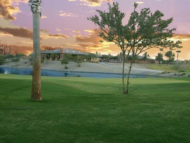 A view of the clubhouse at Lone Tree Golf Club