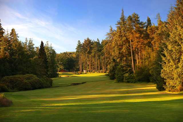 A view from a fairway at Slaley Hall Hotel & Golf.