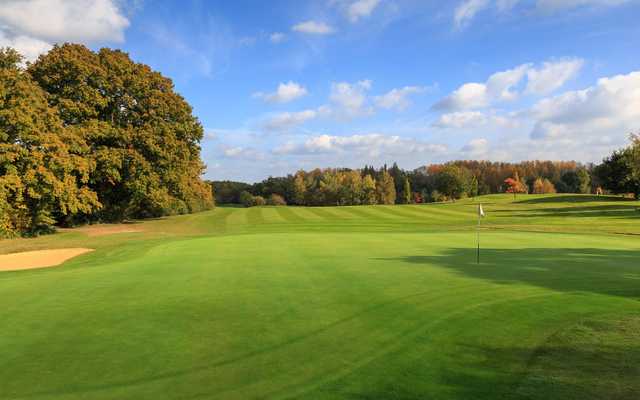 A view of the 10th hole at Chobham Golf Club.