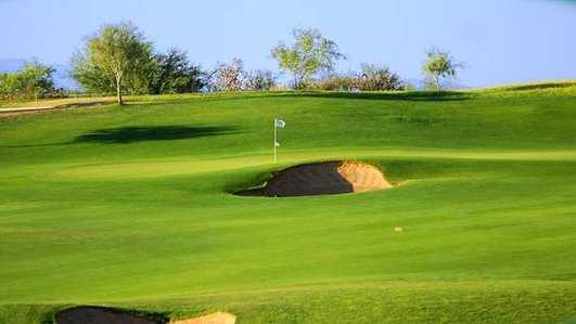 A view of the 7th green at Canoa Ranch Golf Club