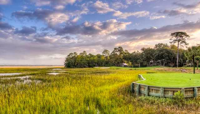 View of the 6th hole from Cougar Point at Kiawah Island Golf Resort