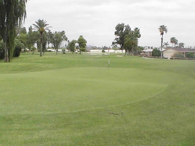 A view of the 17th hole at Sunland Village Golf Course