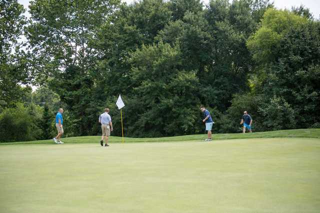 A view of a green at Fairway Hills Golf Club.